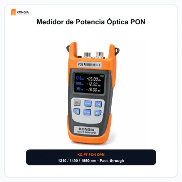 Vista principal del producto - Medidor de Potencia Óptica PON - KG-FT-PON-OPM