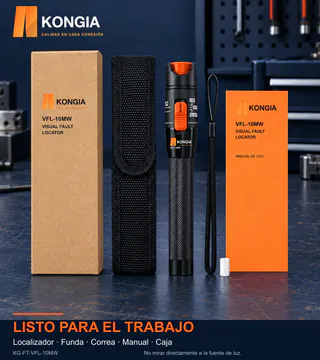 KONGIA KG-FT-VFL-10MW · LISTO PARA EL TRABAJO