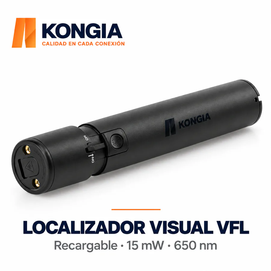 Localizador Visual de Fallos VFL Recargable, 15 mW, 650 nm