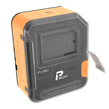 Vista frontal del compartimiento de cinta — Impresora Inteligente Bluetooth de Etiquetas de 24 mm — KG-LP-BT24