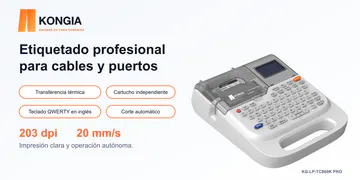 Portable QWERTY Label Printer for 6-18 mm Tapes