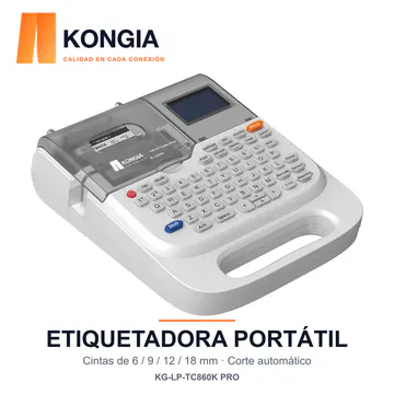 Portable QWERTY Label Printer for 6-18 mm Tapes