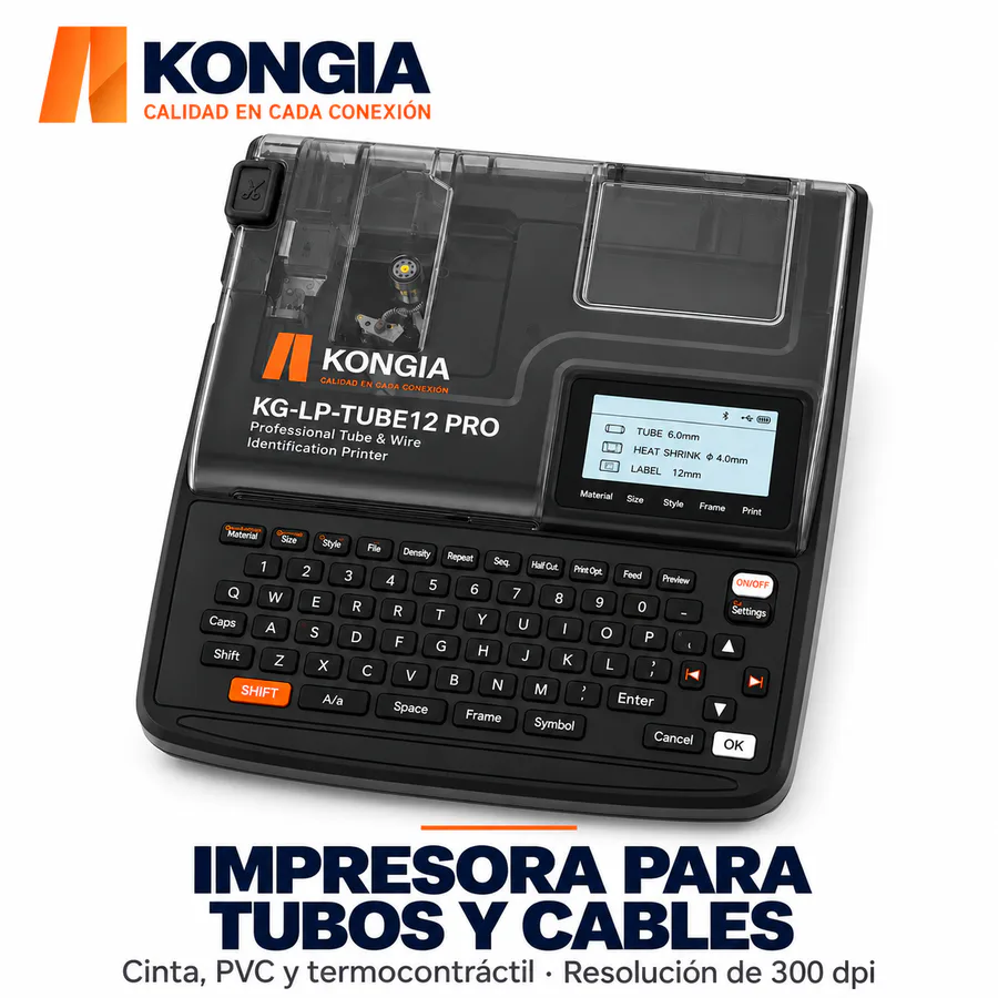 Impresora Profesional para Identificación de Tubos y Cables