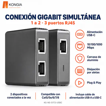 KG-NS-G1T2-USBC – Interfaces y funciones