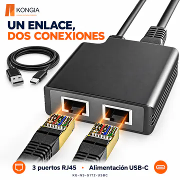 KG-NS-G1T2-USBC — Conexiones RJ45