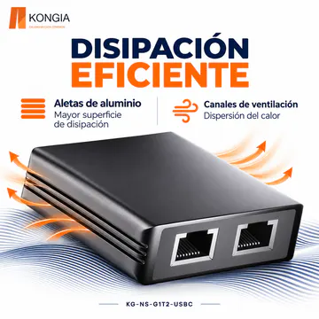 KG-NS-G1T2-USBC — Disipación eficiente