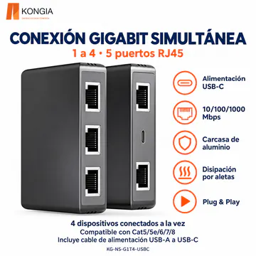 KG-NS-G1T4-USBC – Interfaces y funciones