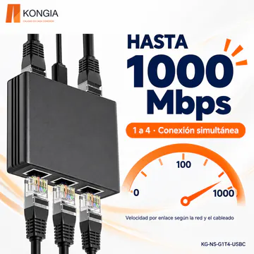KG-NS-G1T4-USBC — Rendimiento Gigabit