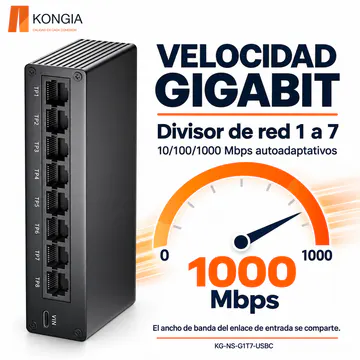 KG-NS-G1T7-USBC — Rendimiento Gigabit