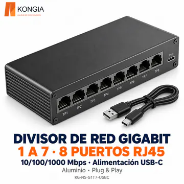 KG-NS-G1T7-USBC – Divisor de red Gigabit