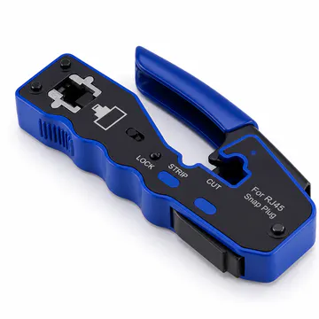 Pinza ponchadora para conectores RJ45 Pass-Through KG-NT-CT-PT100 — vista alternativa de estudio