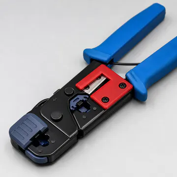 Herramienta especializada para terminación de plugs modulares KG-NT-FT-TOOL100 — detalle del mecanismo y construcción