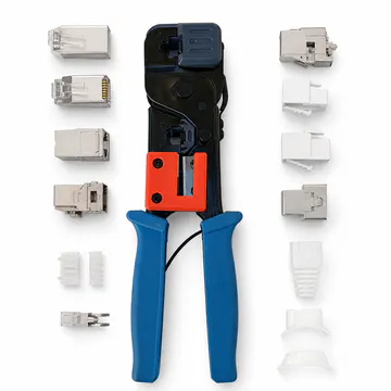 Herramienta especializada para terminación de plugs modulares KG-NT-FT-TOOL100 — funciones y componentes compatibles
