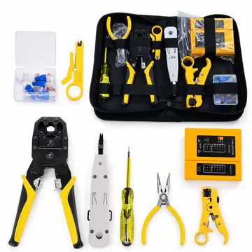 Kit premium de herramientas para instalación de redes KG-NT-KIT-DELUXE100 — vista alternativa de estudio