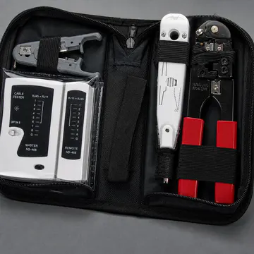 Kit básico de herramientas para redes KG-NT-KIT-ECO100 — detalle del mecanismo y construcción