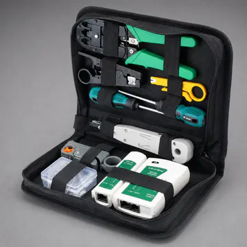 Kit profesional de herramientas para redes KG-NT-KIT-PRO100 — detalle del mecanismo y construcción