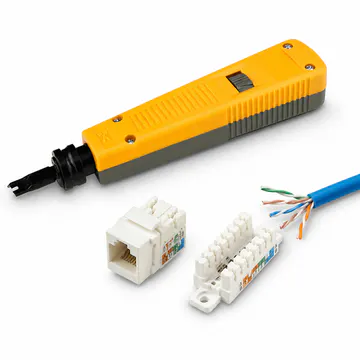 Herramienta de impacto (Punchdown) para terminación de conectores KG-NT-PDT-110 — compatibilidad para cableado estructurado