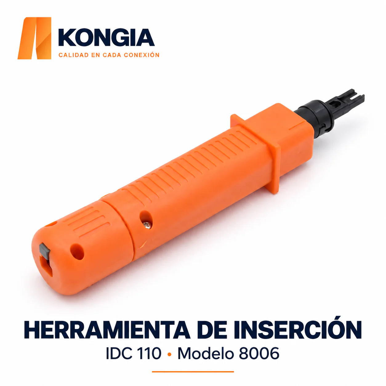 Herramienta de inserción para terminales IDC 110, cuerpo ABS y cuchilla de acero al manganeso