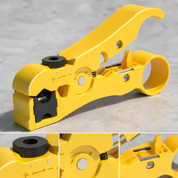 Pelacables automático KG-NT-ST-AUTO100 — detalle del mecanismo y construcción