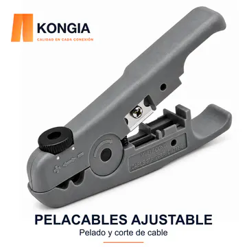 Pelacables ajustable — Pelado y corte de cable