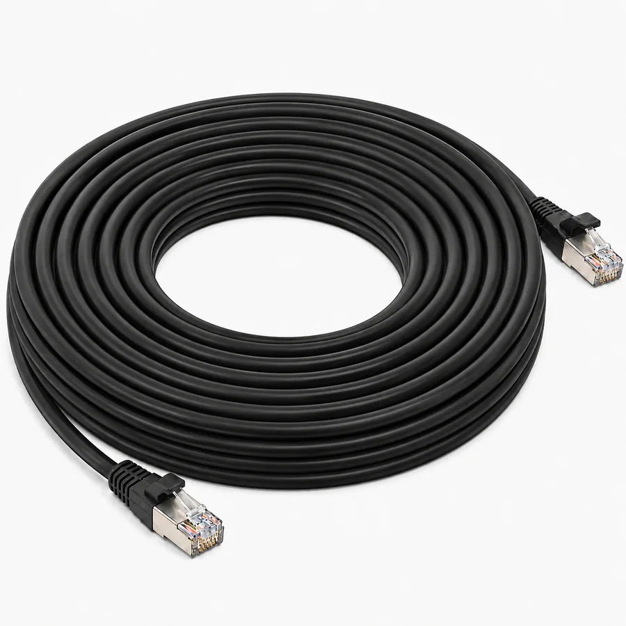 Cable de Parcheo Patch Cord RJ45 CAT6A 10GbE FTP Blindado 10 Metros