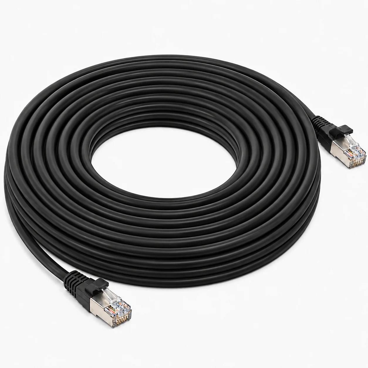 Cable de Parcheo Patch Cord RJ45 CAT6A 10GbE FTP Blindado 10 Metros