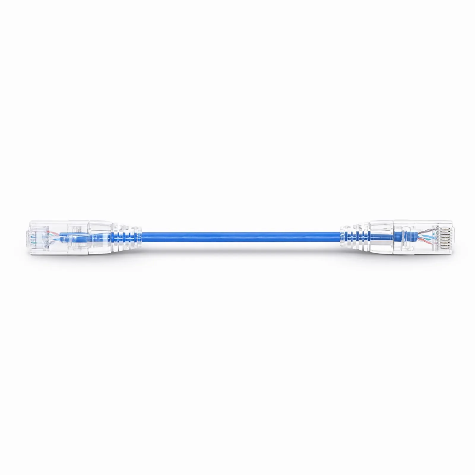 Cable de Parcheo Patch Cord Slim RJ45 CAT6A 10GbE UTP 0.1 Metros (10 cm)