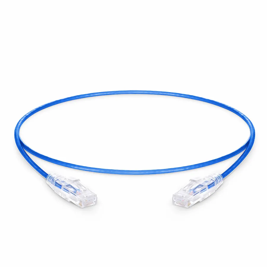 Cable de Parcheo Patch Cord Slim RJ45 CAT6A 10GbE UTP 0.2 Metros (20 cm)