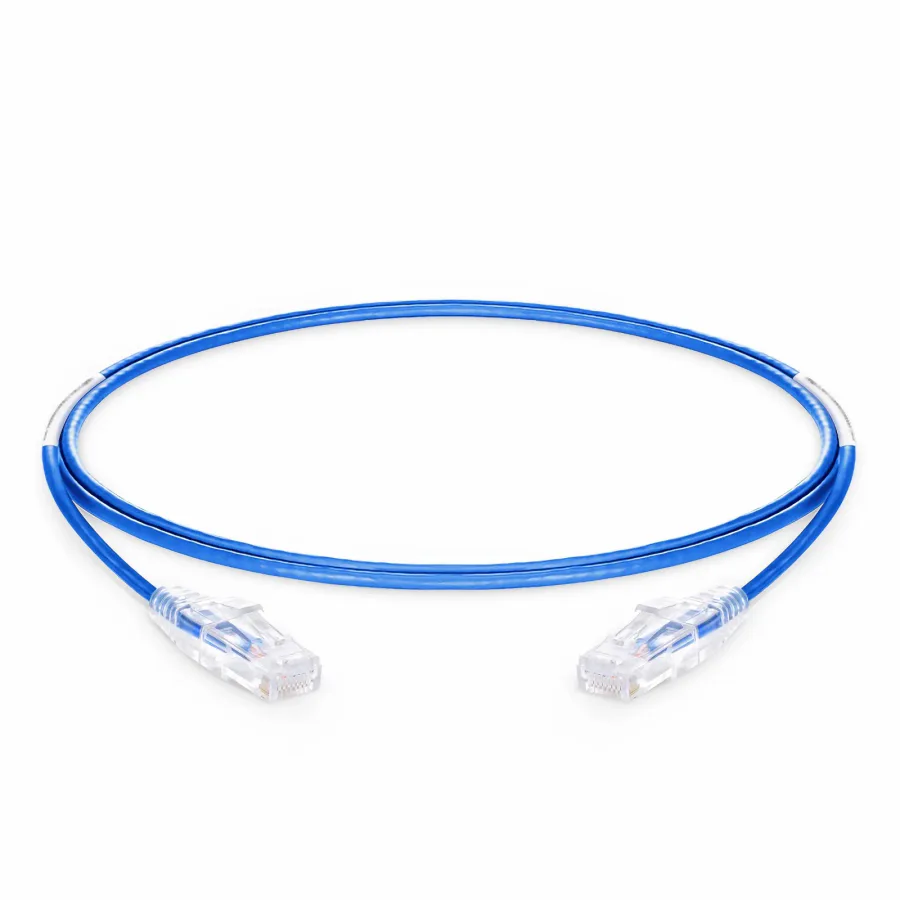 Cable de Parcheo Patch Cord Slim RJ45 CAT6A 10GbE UTP 0.5 Metros (50 cm)