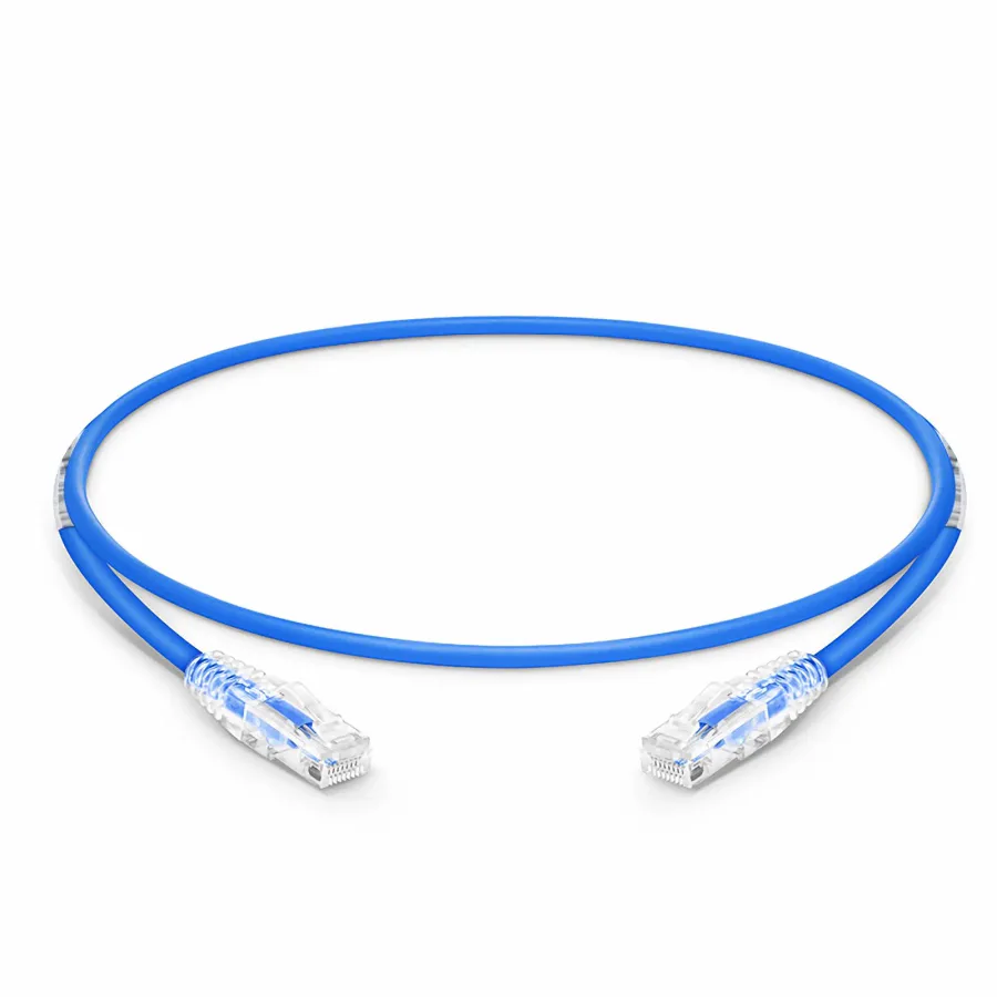 Cable de Parcheo Patch Cord Slim RJ45 CAT6A 10GbE UTP 1 Metro