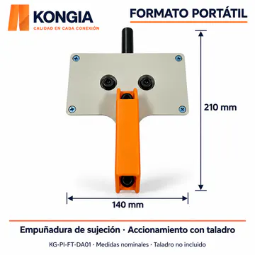 KONGIA KG-PI-FT-DA01 — Detalles de construcción y conexiones