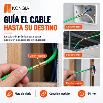 KONGIA KG-PI-FT-R4-100 — Aplicaciones de las varillas pasacables