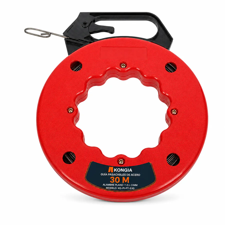 Guía Pasacables de Acero Plano 1.5 × 3 mm, 30 m