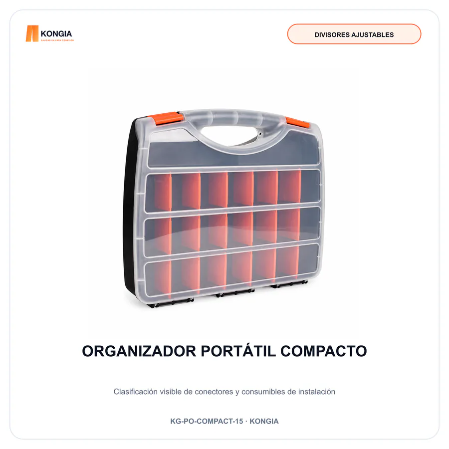 Organizador Portátil Compacto de 15 Compartimentos