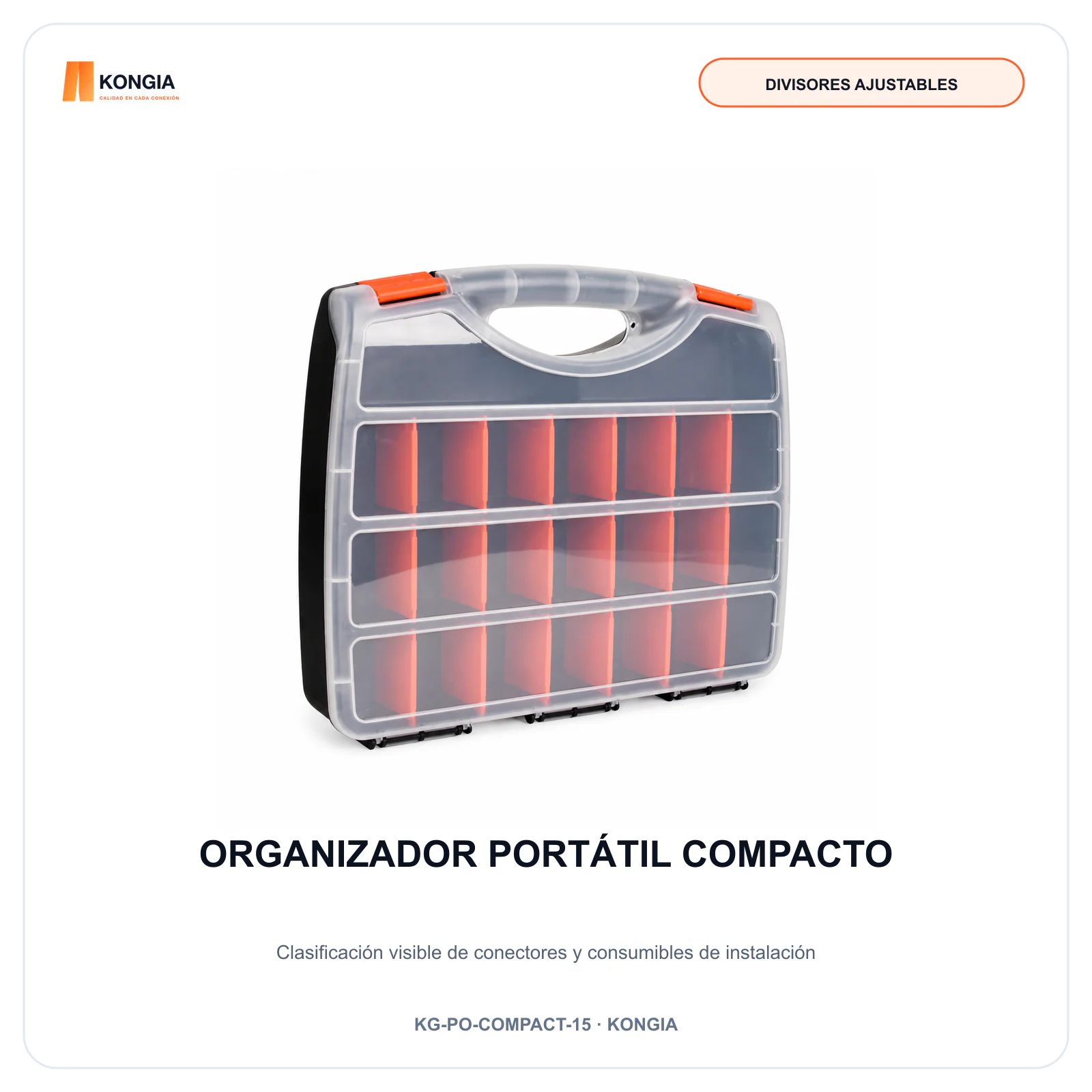Organizador Portátil Compacto de 15 Compartimentos