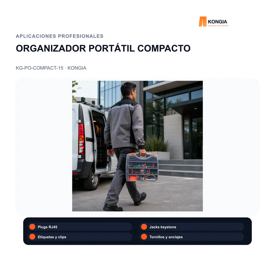 Escenarios de uso - Organizador Portátil Compacto de 15 Compartimentos