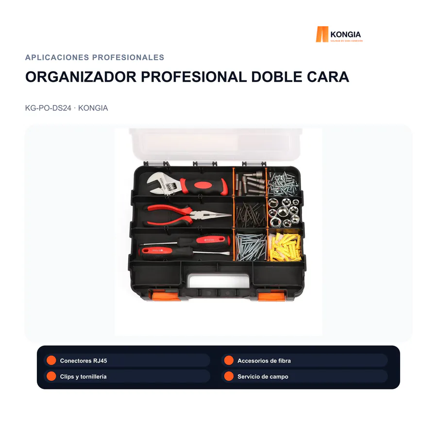 Escenarios de uso - Organizador Profesional de Piezas de Doble Cara DS24