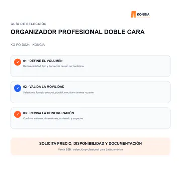 Guía de selección — Organizador Profesional de Piezas de Doble Cara DS24 — KG-PO-DS24