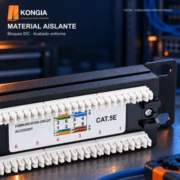 KONGIA · KG-PP-C5E-U24-1U KIT · MATERIAL AISLANTE