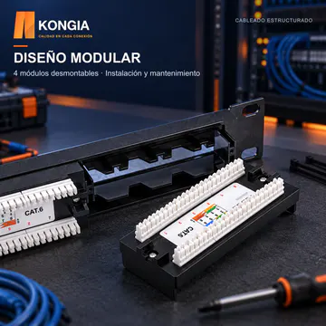 KONGIA · KG-PP-C6-U24-1U KIT · DISEÑO MODULAR