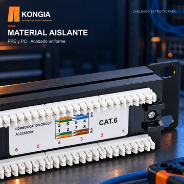 KONGIA · KG-PP-C6-U24-1U KIT · MATERIAL AISLANTE