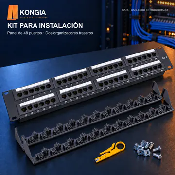 KONGIA · KG-PP-C6-U48-2U KIT · KIT PARA INSTALACIÓN