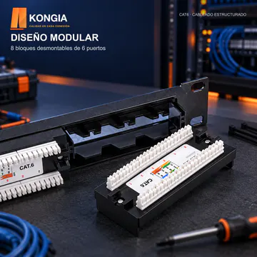 KONGIA · KG-PP-C6-U48-2U KIT · DISEÑO MODULAR