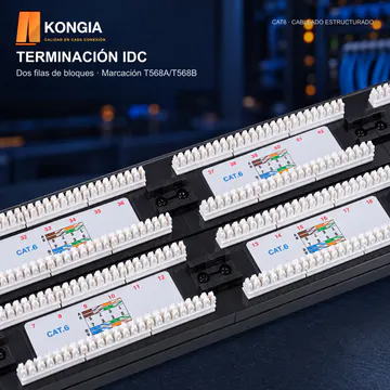 KONGIA · KG-PP-C6-U48-2U KIT · TERMINACIÓN IDC