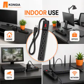Escenarios de uso interior para la regleta KONGIA KG-PS-6 — KG-PS-6-CCA-30-B