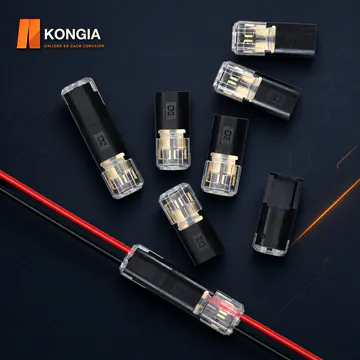 Stripping-Free Inline Quick Wire Connector D2, 2 Independent Circuits, 300 V, 10 A, 100 Pieces