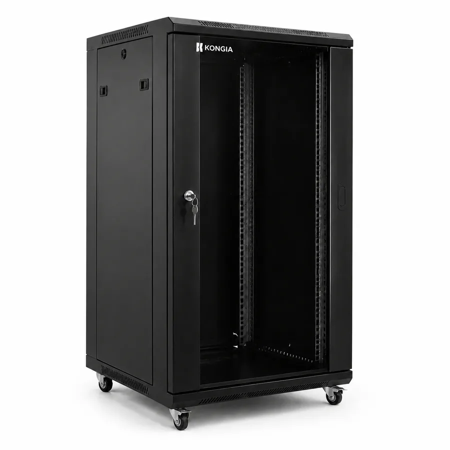 Gabinete de Red de Piso 22U, 19 pulgadas, Profundidad 600 mm