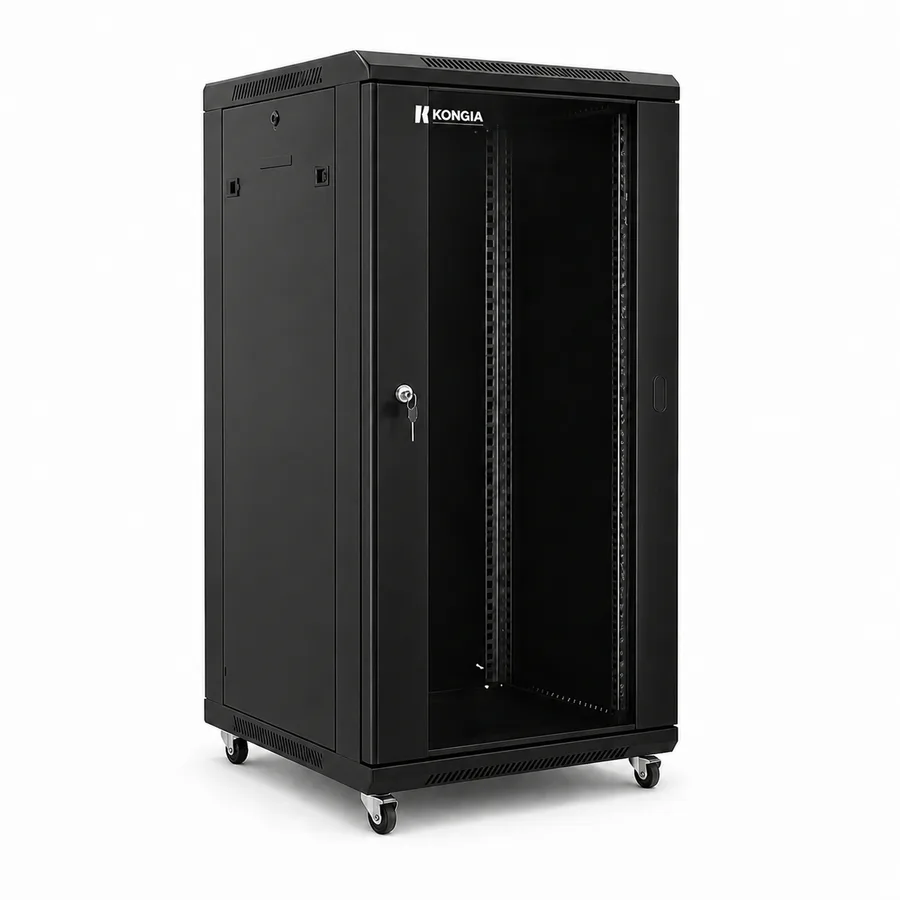 Gabinete de Red de Piso 27U, 19 pulgadas, Profundidad 600 mm