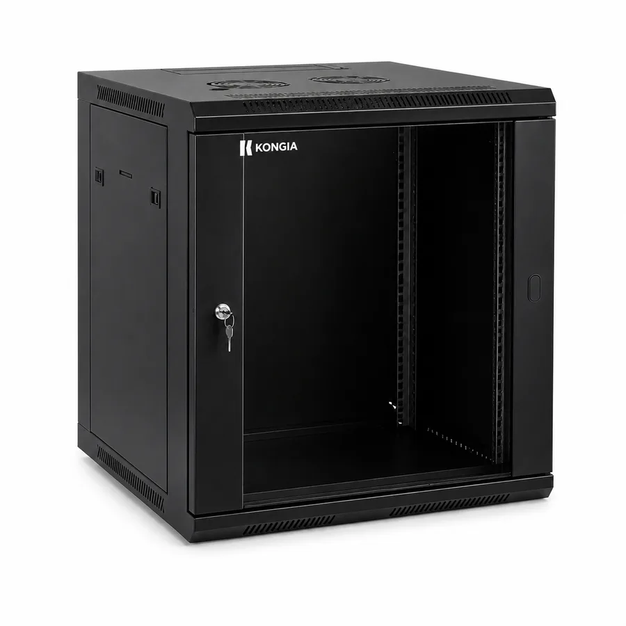 Gabinete de Red Mural 12U, 19 pulgadas, Profundidad 450 mm