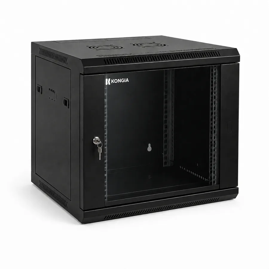 Gabinete de Red Mural 9U, 19 pulgadas, Profundidad 600 mm